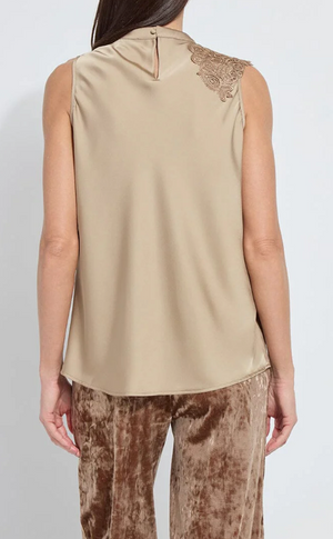 Teresa Guipure Lace Trim Tank