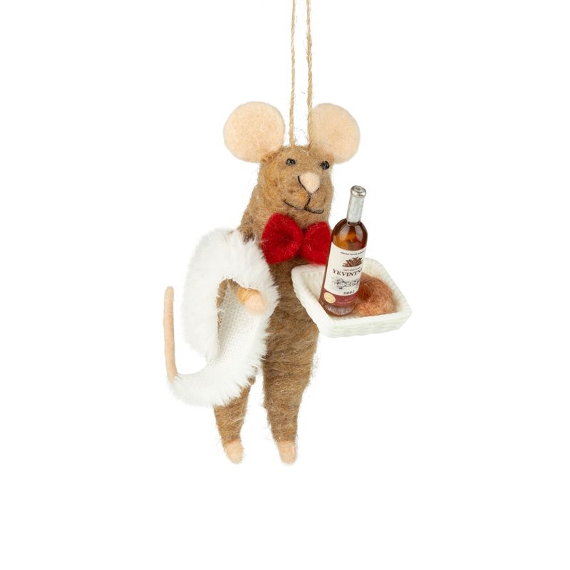 Waiter Mouse Ornament