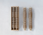 Totem Taper Candles - Olive Taupe