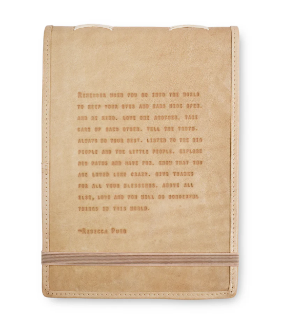 Remember When Leather Journal - Honey