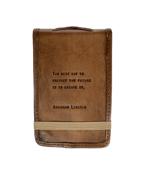 Abraham Lincoln Leather Mini Journal