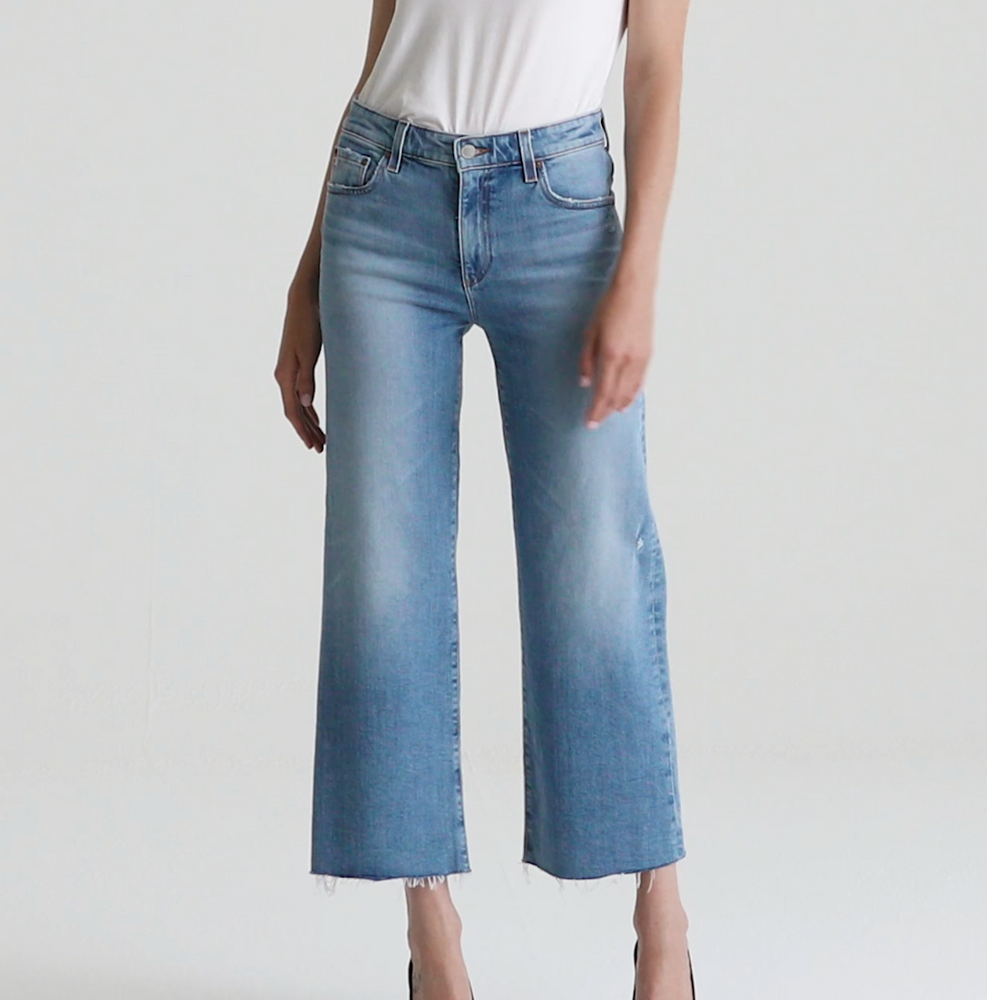 Saige Wide Leg Crop Jeans