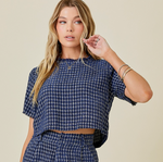 Mila Boxy Tweed Top