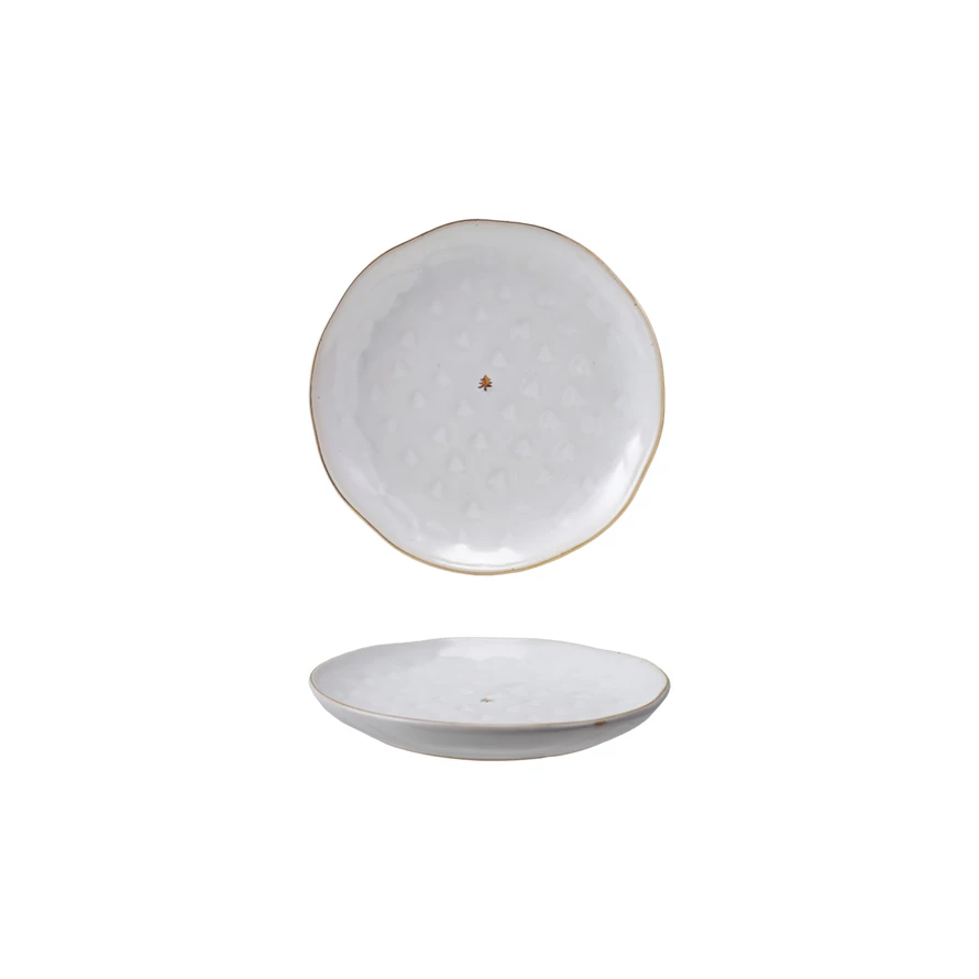 Round Stoneware Cookie Plate