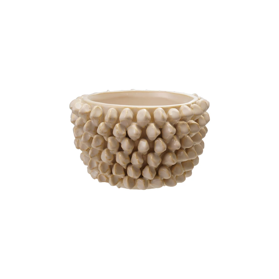 Stoneware Textured Planter