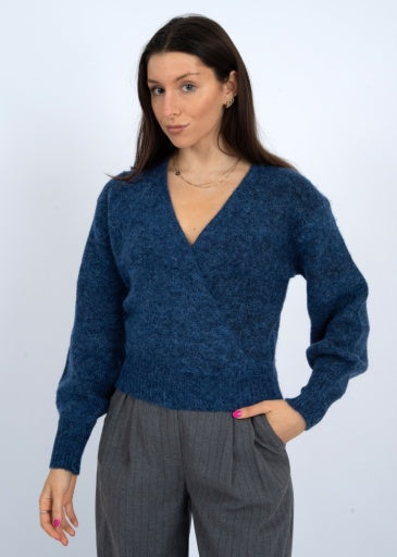 Dalros Wrap Neck Sweater