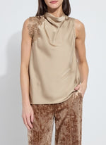 Teresa Guipure Lace Trim Tank
