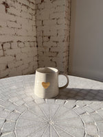 Gold Heart Coffee Mug