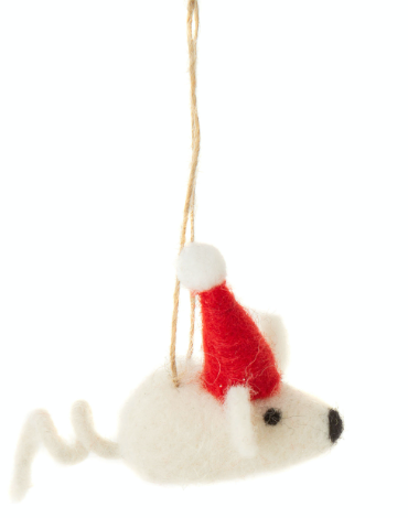 Felt Christmas Mice Ornament