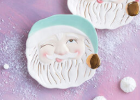 Papa Noel Ceramic Cookie Plate