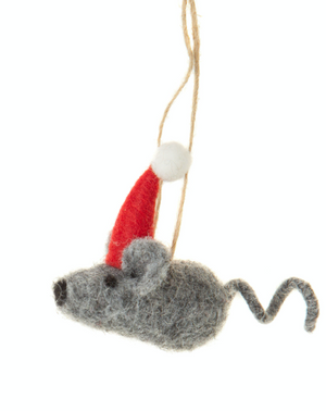 Felt Christmas Mice Ornament