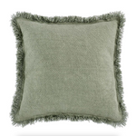 Lar Frayed Cedar Green Pillow