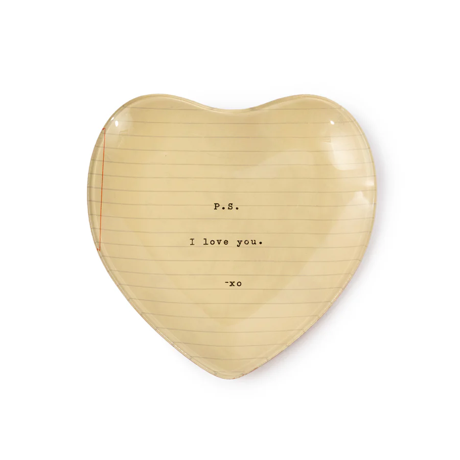 I Love You Small Heart Decorative Plate