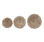 Round Woven Banana Bark Wall Decor