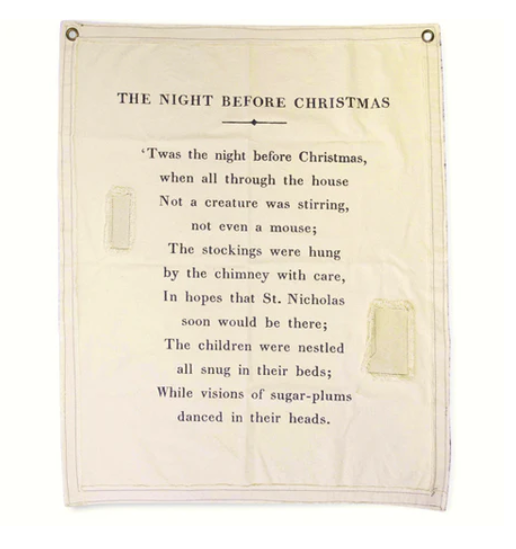 The Night Before Christmas Canvas Hanging Wall Decor