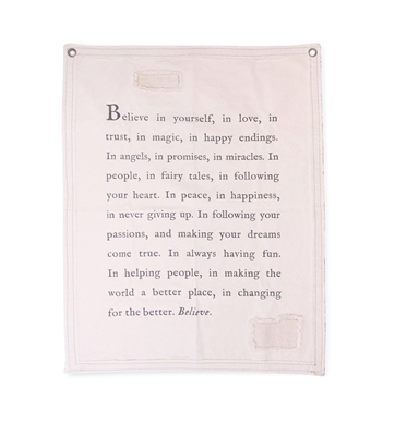 Believe In Yourself Tarp Wall Art