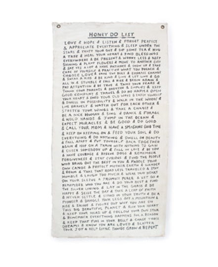 Honey Do List Canvas Wall Hanging