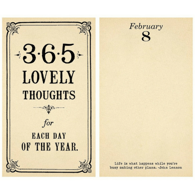 365 Lovely Thoughts Note Pad