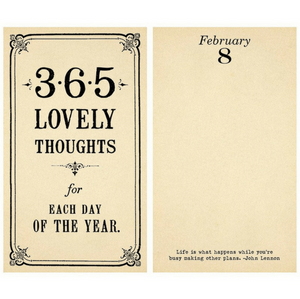 365 Lovely Thoughts Note Pad