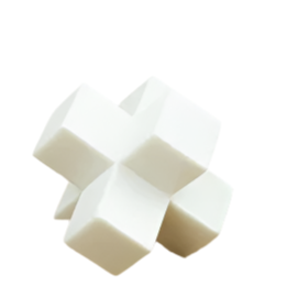 White Marble Puzzle Cube