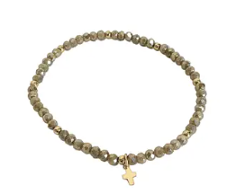 Luxe Cross Bracelet Champagne