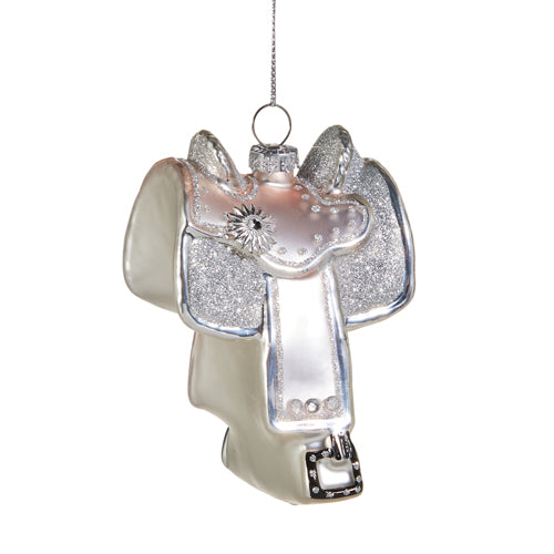 Pink & Silver Saddle Ornament