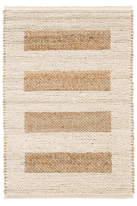 Milo Ivory Woven Jute + Cotton Rug