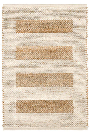 Milo Ivory Woven Jute + Cotton Rug