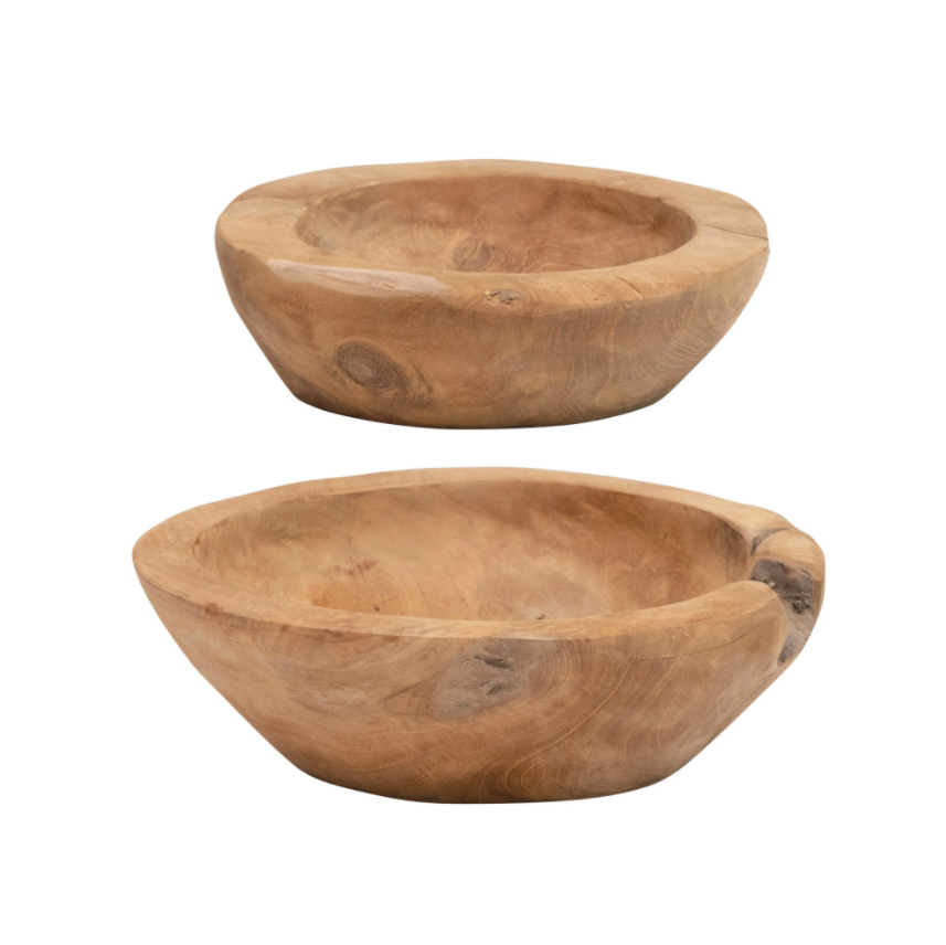Dark Teak Wood Bowl