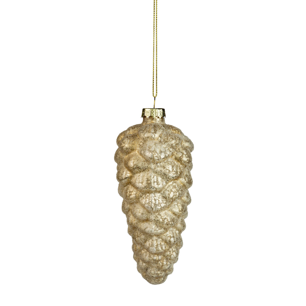 Frosted Pinecone Ornament
