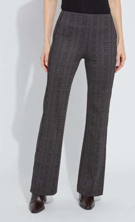 Patterned Hi Waist Ponte Trouser