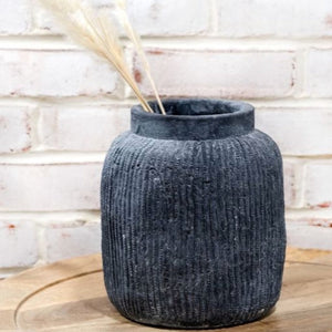 Charcoal Stripe Vase