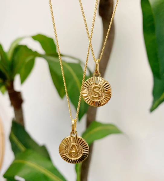 Circle Initial Medallion