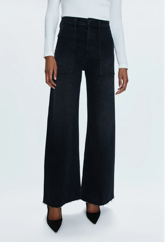 Penny Utility High Rise Wide Leg Jeans