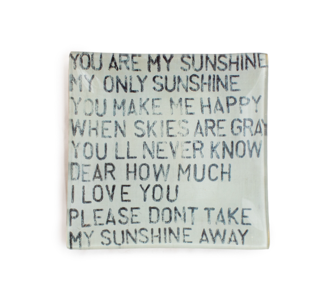 You Are My Sunshine Decorative Plate