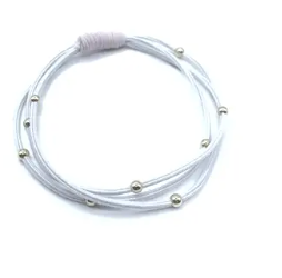 Water Pony Hair Band - White and Pink