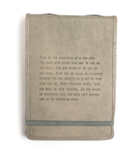 This Is The Beginning Leather Journal - Stone