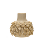 Cream Textured Stoneware Vase