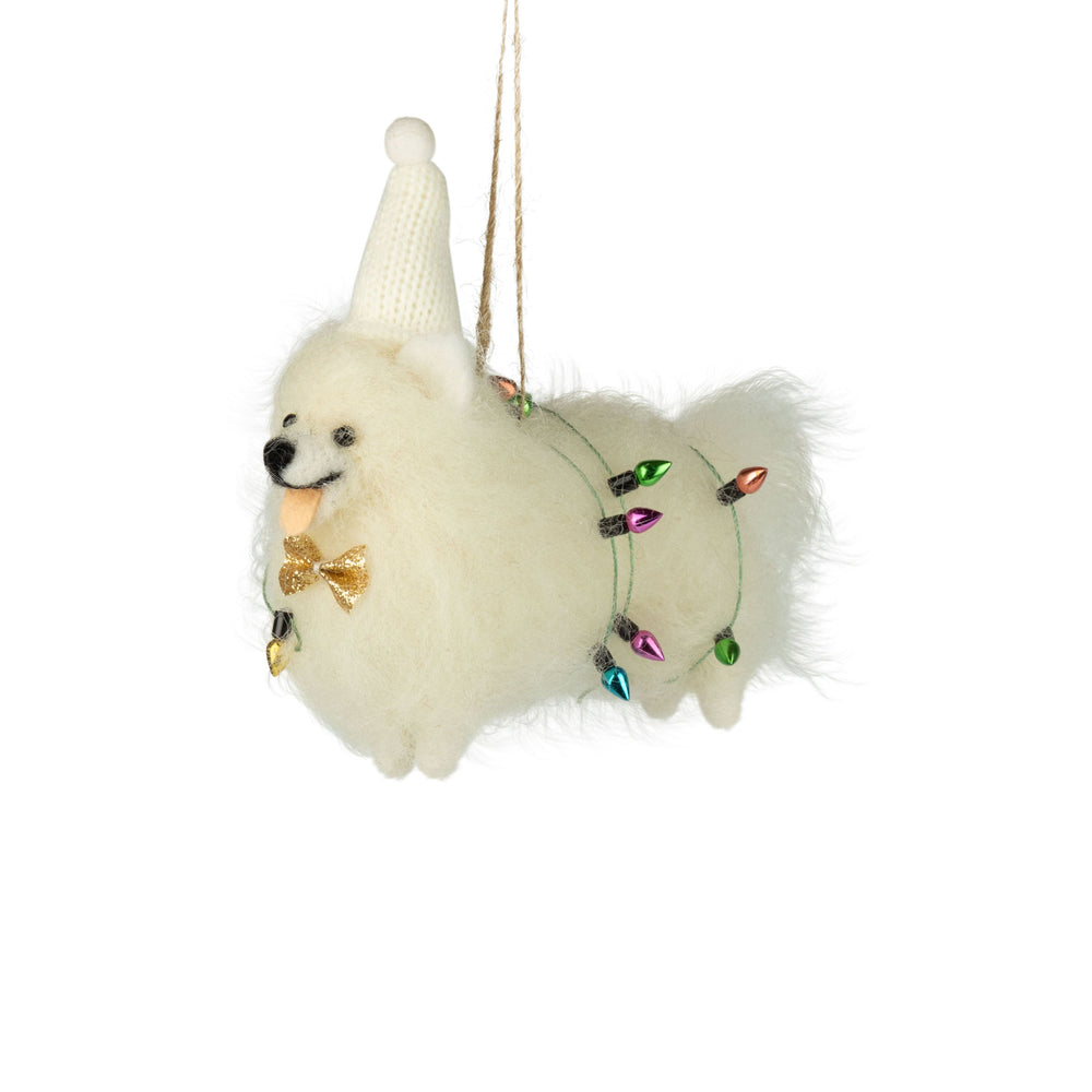 Christmas Light Dog Ornament