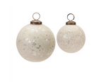 Beige Speckled Ornament