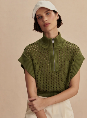 Gaines Half Zip Knit Top