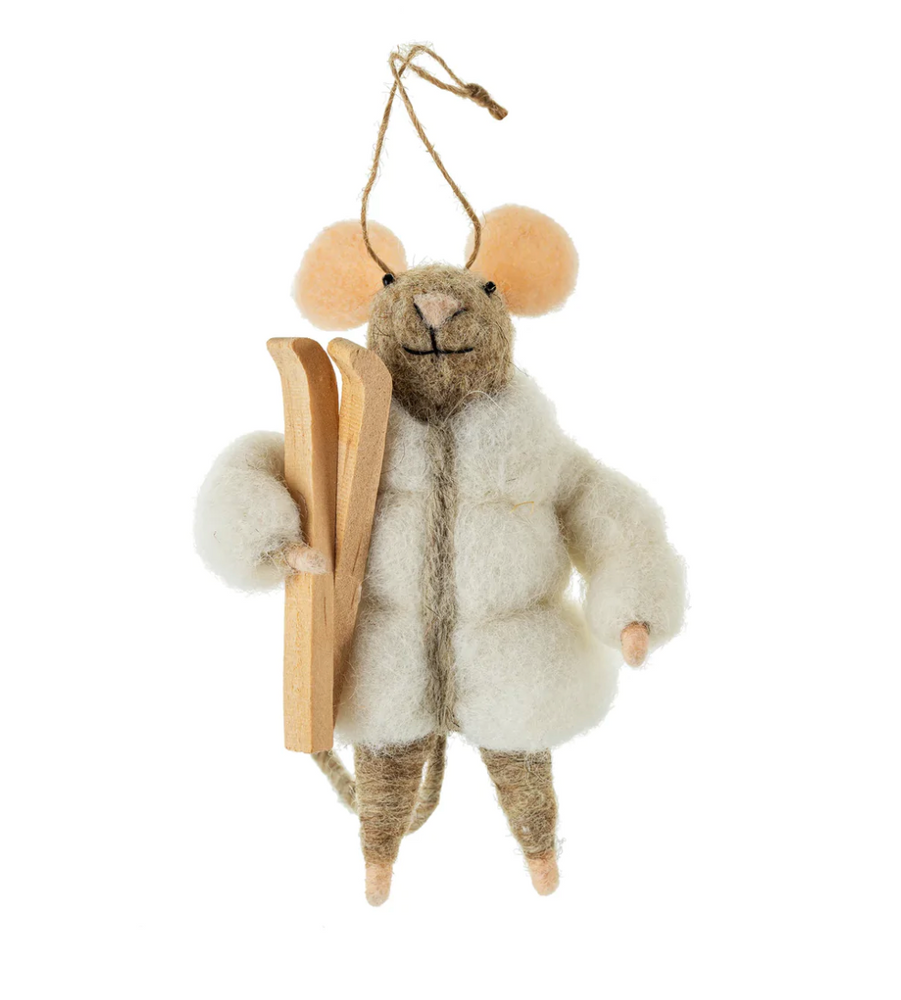 Montcler Ski Mouse Ornament