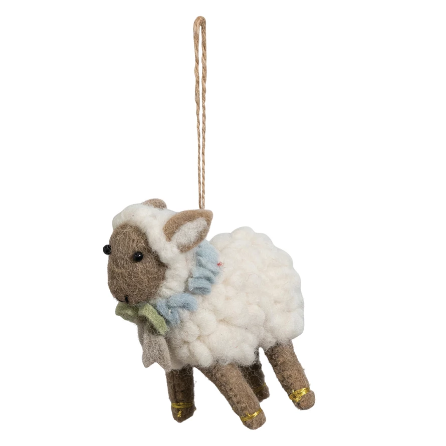Felt Sheep Ornament