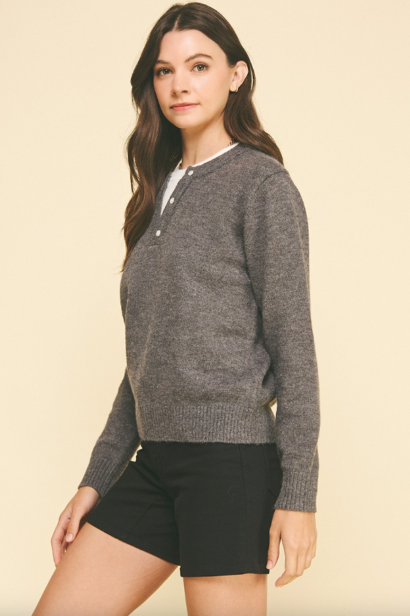 Two Layer Combo Sweater