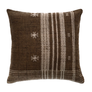 Bhujodi Wool Pillow - Brown