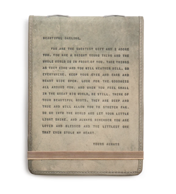 Letter For Sophie Leather Journal - Stone