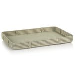 Avalon Grey Rattan Serving Tray