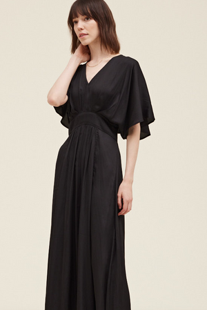 Genoa Kimono Sleeve Maxi Dress – The Barefoot Cottage