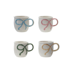 Bow Handle Stoneware Mug