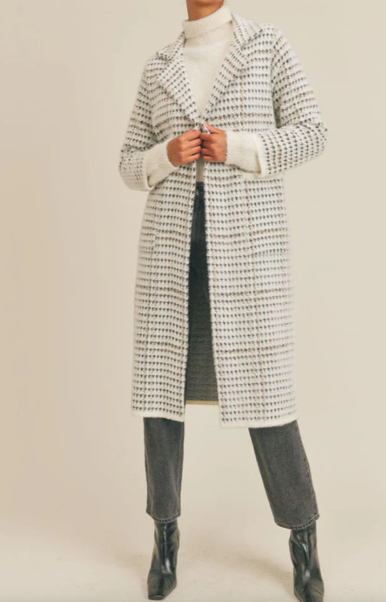 Marceau Houndstooth Coat